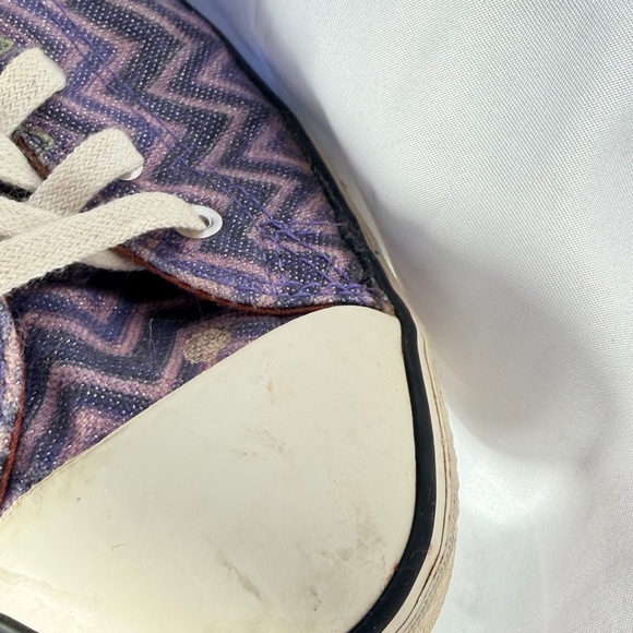 Converse Sz 10 Missoni Purple Metallic High-Tops - Picture 3 of 6